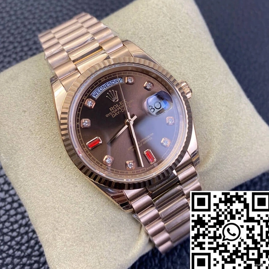 Gold Day 118235 Date EW Rose Factory Rolex 0811